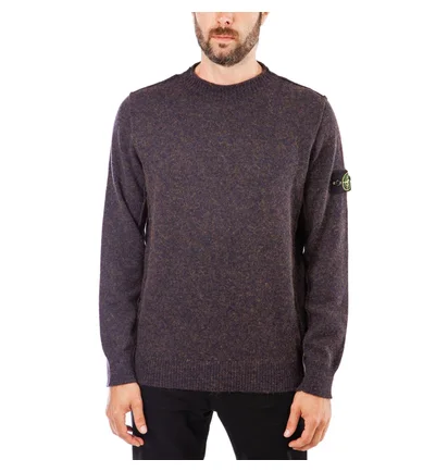 Stone Island Alpaca Crewneck (Blau meliert)
