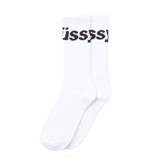 Stüssy Jacquard Logo Socks (Weiß)