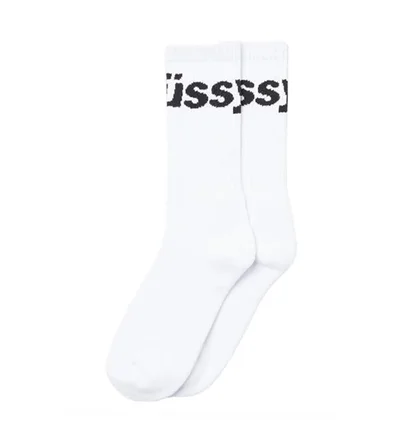 Stüssy Jacquard Logo Socks (Weiß)