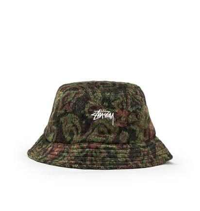 Stüssy Psychedelic Deep Bucket Hat (Grün)