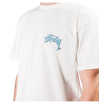 Stüssy Stock C. Pig Dyed Tee (Weiß)
