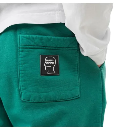 Brain Dead Logo Head Panel Sweatpant (Blaugrün)