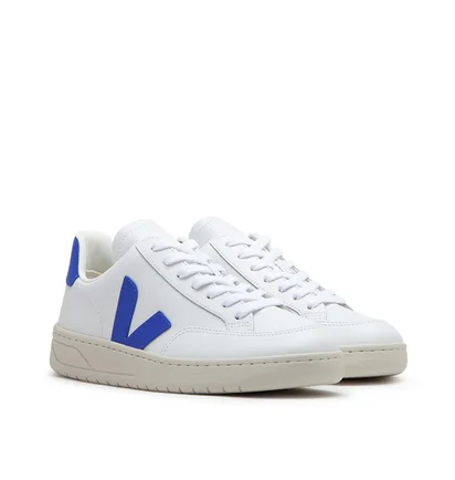 Veja WMNS V-12 Leather (Weiß / Blau)