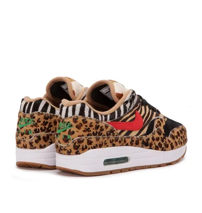 atmos x Nike Air Max 1 DLX “Animal Pack 2.0” (Weiß / Rot / Bison / Grün)