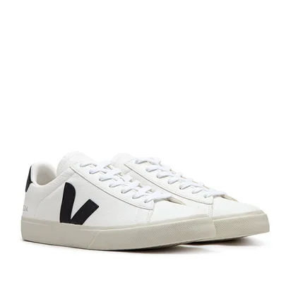 Veja Campo Chromefree Leather (Weiß / Schwarz)