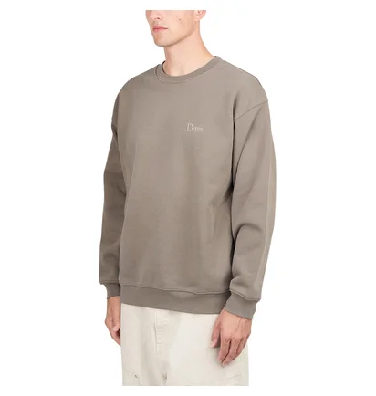 Dime Classic Small Logo Crewneck (Braun)