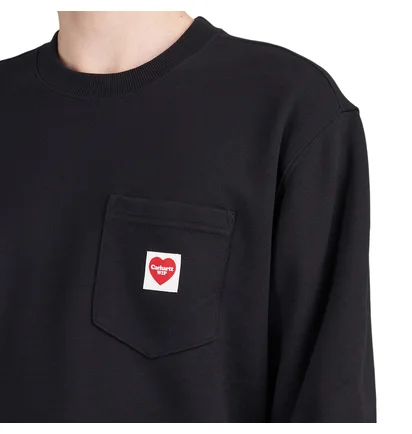Carhartt WIP Heart Pocket Sweat (Schwarz)
