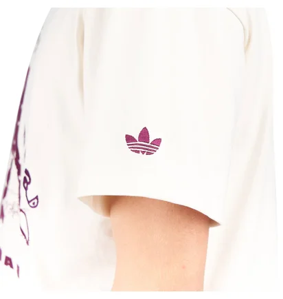 adidas x Brain Dead T-Shirt (Beige / Bordeaux)