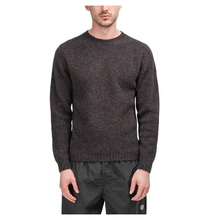 Norse Projects Birnir Brushed Lambswool Crewneck (Schwarz)