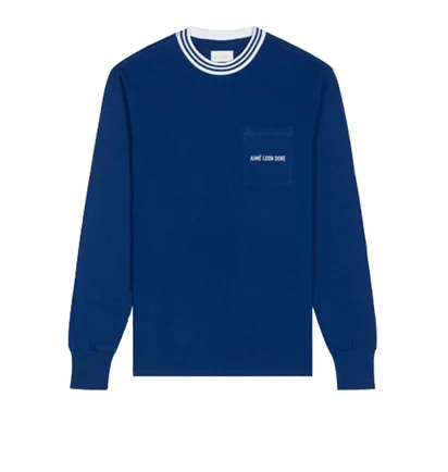 Aimé Leon Dore Ribbed Collar Longsleeve (Blau)