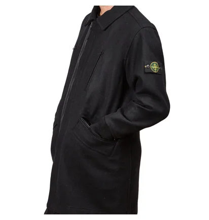 Stone Island Panno Speciale Coat (Schwarz)