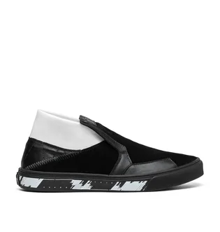 Stone Island Shadow Project Slip-On Mid Suede (Schwarz)