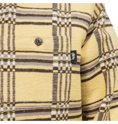 Stüssy Langley Plaid Shirt (Khaki / Beige)
