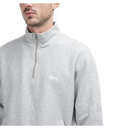 Stüssy Stock Fleece Mock (Grau)