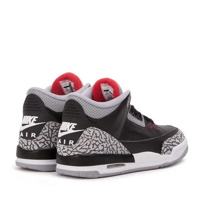 Air Jordan 3 Retro OG 'Black Cement' (Schwarz / Grau / Rot)