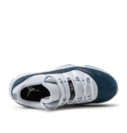 Air Jordan 11 Retro Low LE 'Blue Snakeskin' (Weiß / Blau)