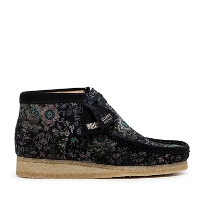 Clarks Originals Wallabee Boot Navy Velvet (Navy)