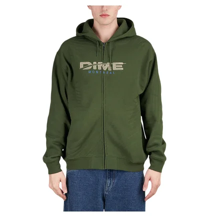 Dime Speedy Zip Hoodie (Grün)