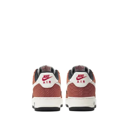 Nike Air Force 1 Premium (Rot / Beige)