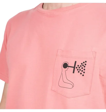 Norse Projects x Geoff McFetridge Niels Pocket Mind Wall T-Shirt (Rosa)