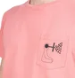 Norse Projects x Geoff McFetridge Niels Pocket Mind Wall T-Shirt (Rosa)