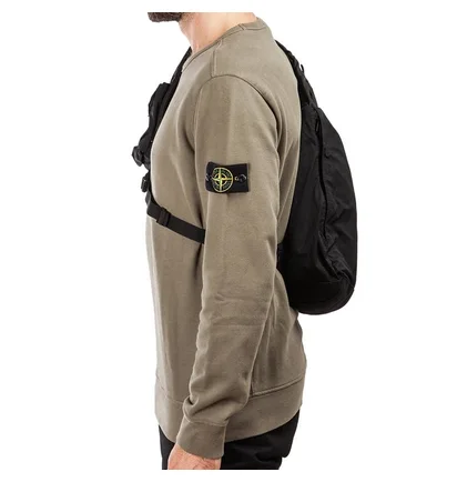 Stone Island GD Compact Nylon One-Shoulder (Schwarz)