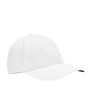 Stone Island Tonal Logo Cap (Weiß)