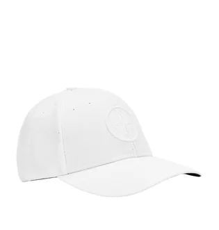 Stone Island Tonal Logo Cap (Weiß)
