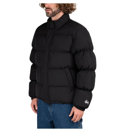 Stüssy Ripstop Down Puffer Jacket (Schwarz)