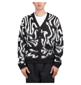 Obey Pally Cardigan (Schwarz / Weiß)