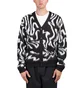 Obey Pally Cardigan (Schwarz / Weiß)