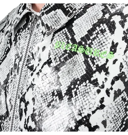 Pleasures Rail Snakeskin Work Jacket (Weiß)