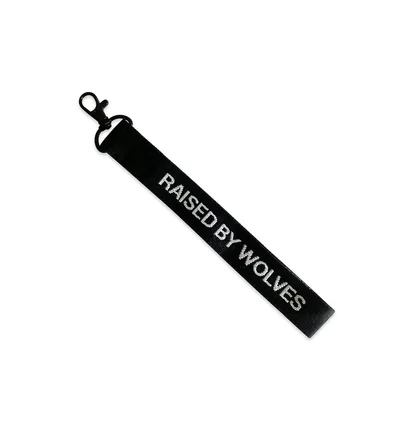 Raised By Wolves Jacquard Keychain (Schwarz)