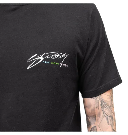 Stüssy New Wave Designs Tee (Schwarz)