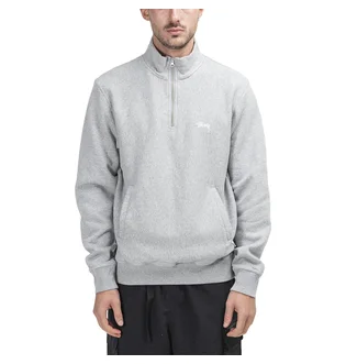 Stüssy Stock Fleece Mock (Grau)