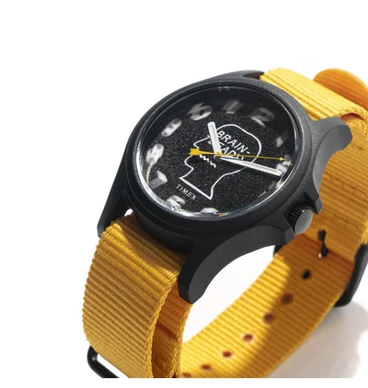 Brain Dead x Timex Watch (Schwarz / Gelb / Olive)