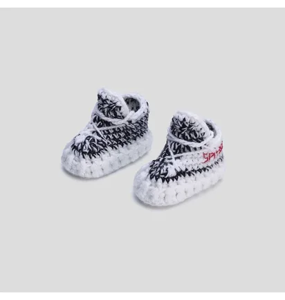Baby Sneakers YZY Zebra (Schwarz / Weiß)