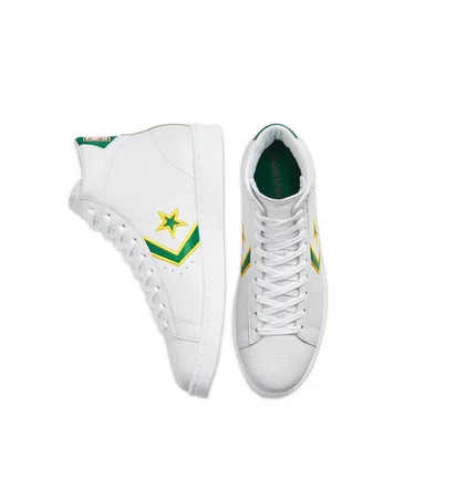 Converse Pro Leather 'Celtics' (Weiß / Gelb / Grün)