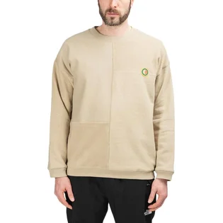 Brain Dead Global Works Split Panel Sweatshirt (Beige)