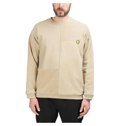 Brain Dead Global Works Split Panel Sweatshirt (Beige)