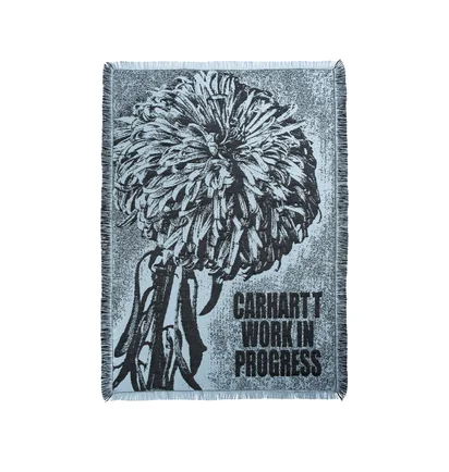 Carhartt WIP Chrysanthemum Woven Blanket (Blau)
