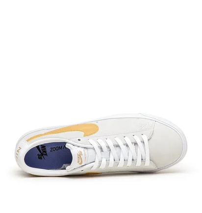 Nike SB Zoom Blazer Low GT (Weiß / Grau / Gelb)