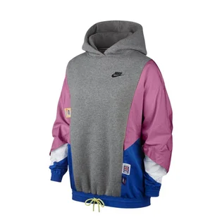 Nike WMNS Icon Clash Hoodie (Grau / Rosa)