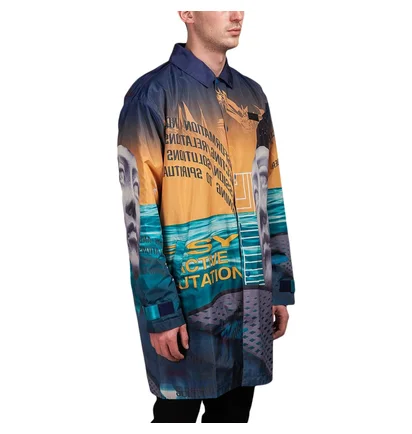 P.A.M. Lines In Time Long Coach Jacket (Multi)