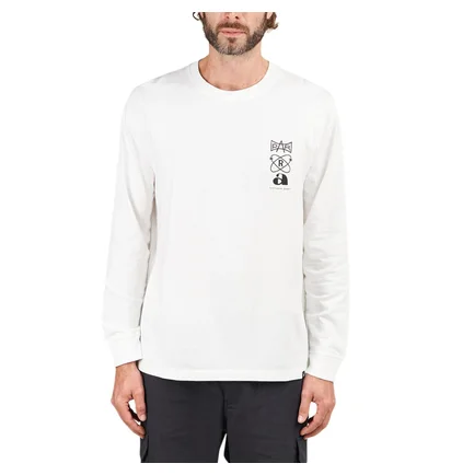 Parra Rest Day Long Sleeve T-Shirt (Weiß)