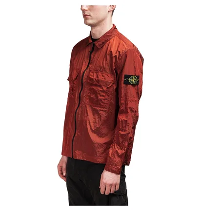 Stone Island Nylon Metal Ripstop Overshirt (Rot)