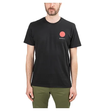 Edwin Japanese Sun TS Cotton Single Jersey (Schwarz)