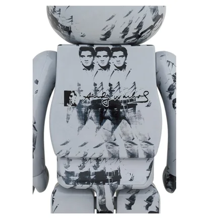 Medicom 100% + 400% Andy Warhol¬¥s Elvis Presley Be@rbrick Toy