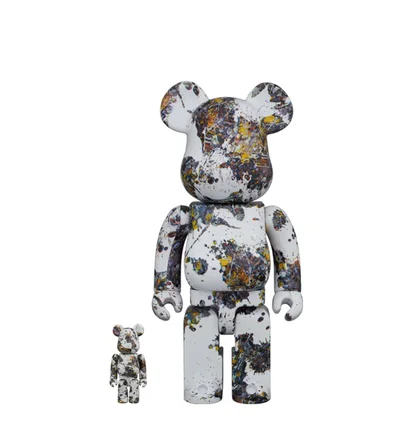 Medicom 100% + 400% Jackson Pollok Studio Splash Be@rbrick Toy