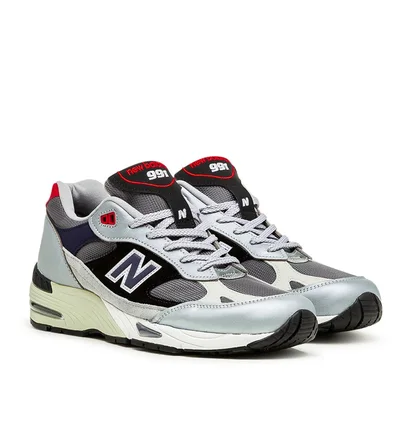New Balance M991SKR 'Made in England' (Silber / Schwarz / Blau)